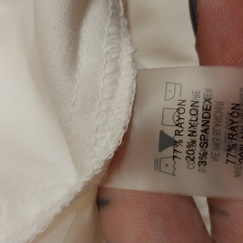 CALVIN KLIEN BRAND WHITE STRETCHY STRAIGHT LEG pants size 12 - Picture 16 of 17